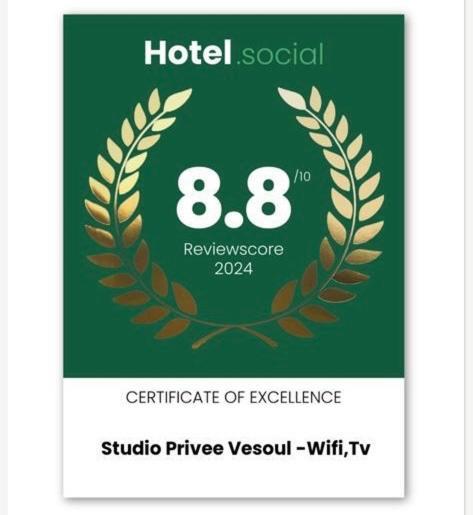 Studio Privee Vesoul -Wifi,Tv,Clim,Parking Gratuit Exterior photo